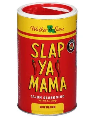 Slap Ya Mama All Natural Cajun Seasoning from Louisiana Spice Variety Pack 8 Ounce Cans 1 Original Cajun and 1 Hot Cajun Blend