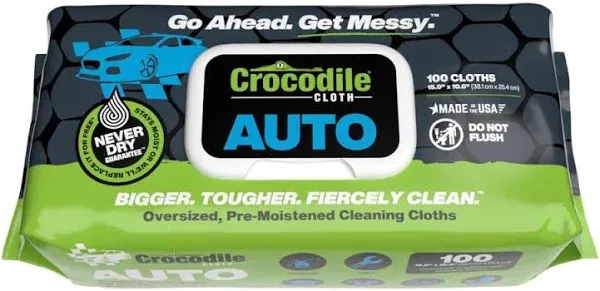 Crocodile Cloth Auto Cleaning Wipes