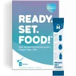 Ready Set Food | Early Allergen Introduction Mix-Ins for Babies 4+ Mo | Stage 2 - 30 Days | Top 3 Allergens - Organic Peanut Egg Milk | Safe Easy