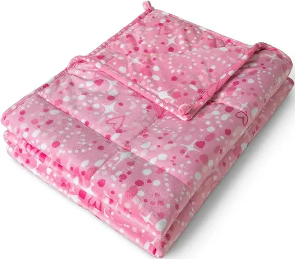 7 lb 40" x 60" Weighted Blanket Minky Fleece Unicorn by Bare Home