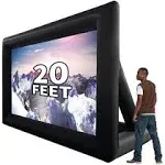 GYUEM 20 Feet Inflatable Portable Projector Movie Screen