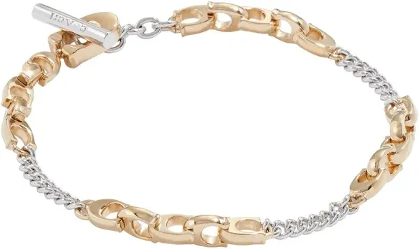 Coach Signature Mixed Chain Bracelet