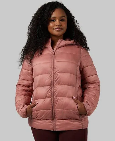 32 Degrees Women's Lightweight Recycled Poly-Fill Packable Hooded Jacket