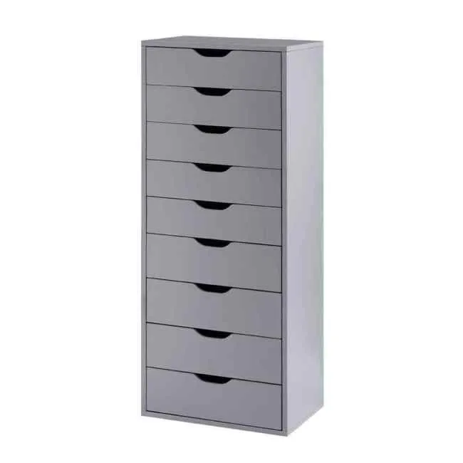 Naomi Home 9-Drawer Office Storage Cabinet