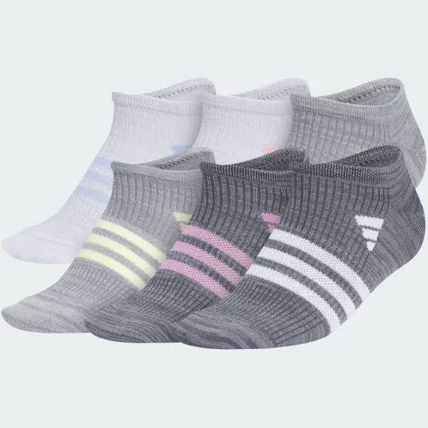 adidas Superlite 3.0 Low-Profile Cushion Crew Socks (6-Pack)