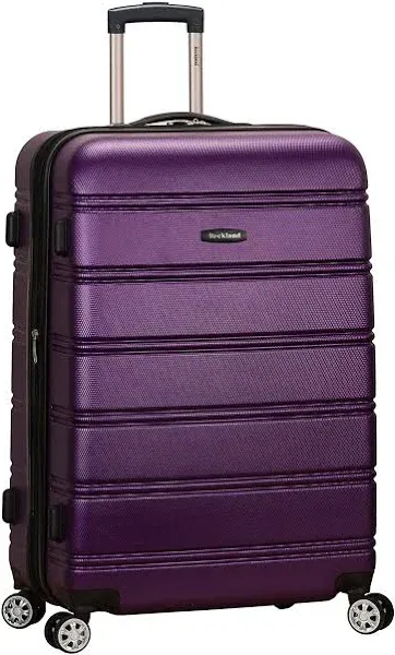  Melbourne Hardside Expandable Spinner Wheel Luggage, Purple, Checked PURPLE