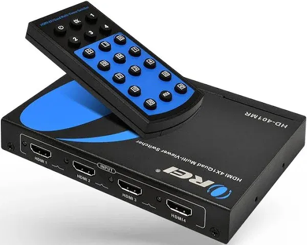 OREI HDMI Multi-Viewer 4x1 Seamless HDMI Switch