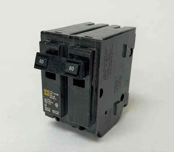 Square D HOM260 60A 2 Pole Miniature Circuit Breaker