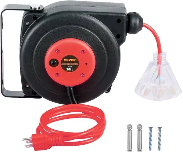 VEVOR Retractable Extension Cord Reel