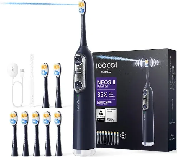 Soocas NEOS II 2-In-1 electric toothbrush with water flosser