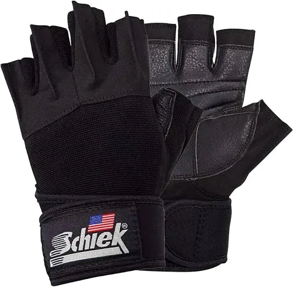 Schiek Platinum Lifting Gloves with Wrist Wraps