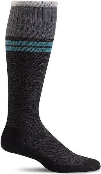 Sockwell Men's Socks - Sportster Graduated Compression, Black, L/XL | SW19M-901-LXL