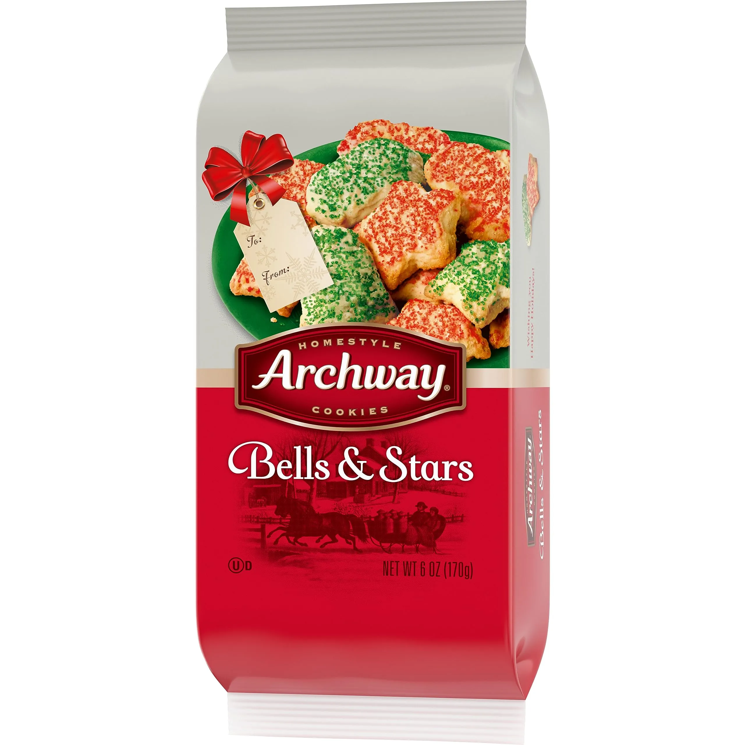 Archway Bells and Stars Holiday Cookies