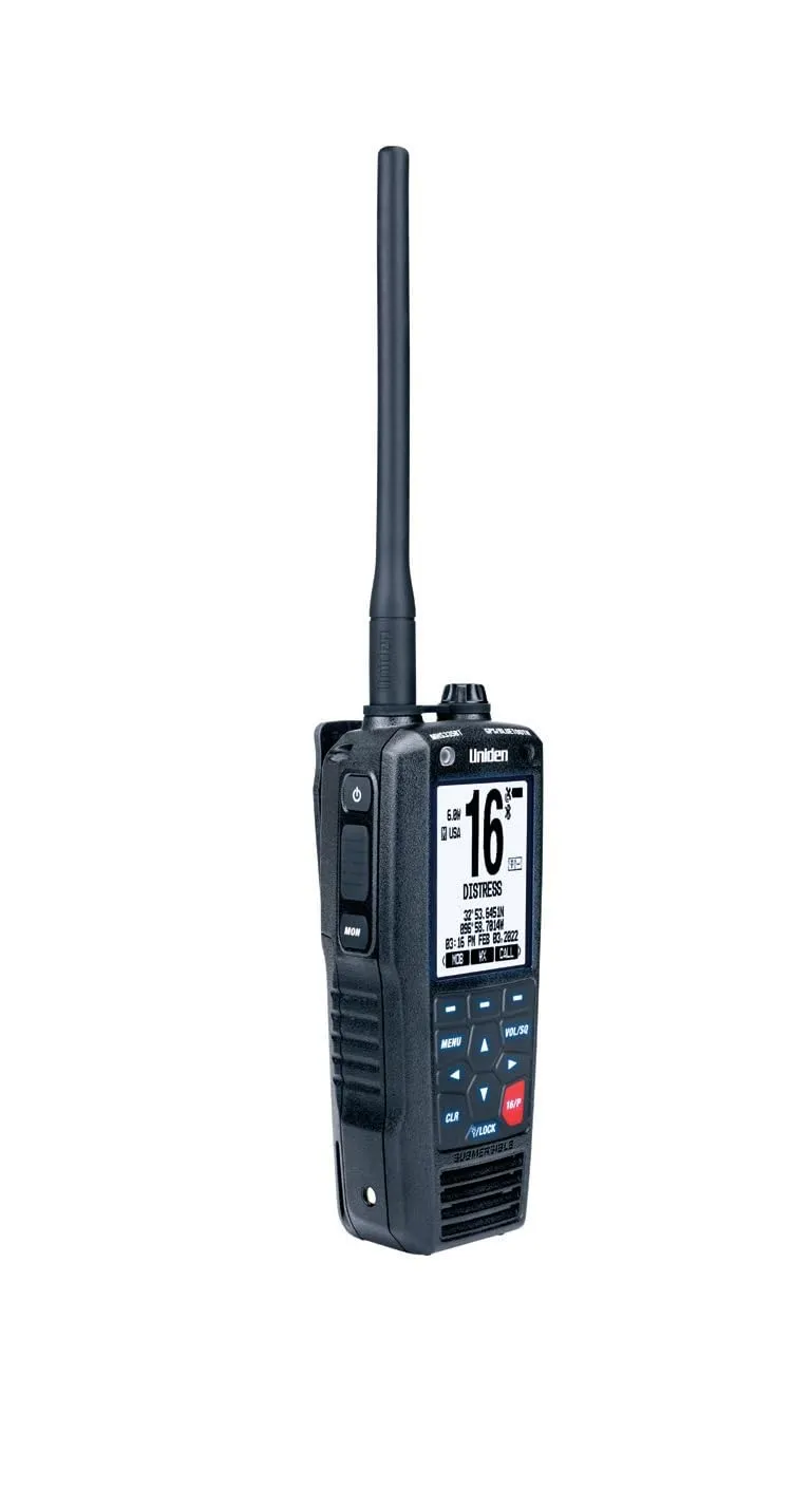 Uniden MHS335BT Handheld VHF Radio with GPS &amp; Bluetooth