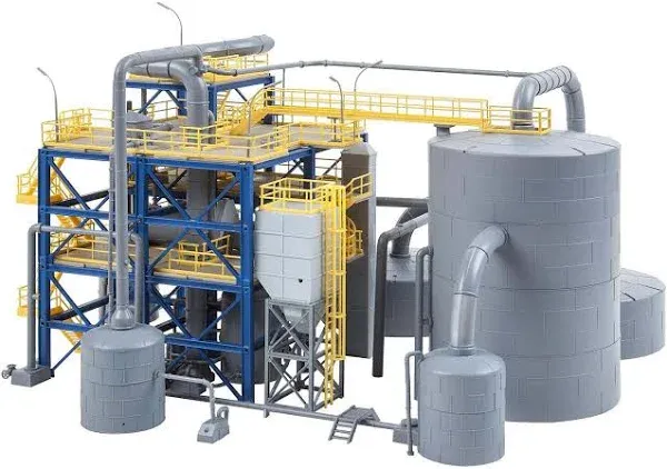 Faller 130175 HO Scale Chemical Plant -- Kit - 12-3/16 x 11-7/16 x 9-1/16" 31 x 29 x 23cm - Black Forest® Hobby Supply Co