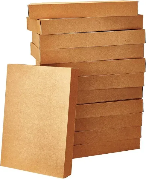 JOYIN 12 Pcs Kraft Brown Cardboard Boxes