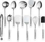 Maphyton Stainless Steel Utensils 11 Pieces Kitchen Utensil Set for Cooking with Spatula