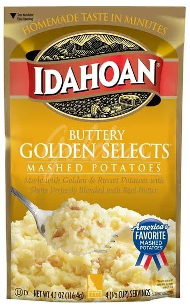 Idahoan Buttery Golden Selects Mashed Potatoes - 4.1 oz