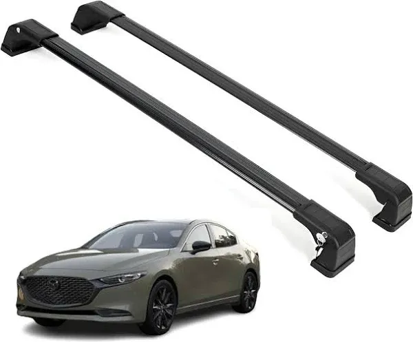 ERKUL Roof Rack Cross Bars for Mazda 3 (2010-2018)