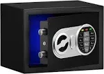 SamYerSafe Small Electronic Safe Box with Sensor Light, Steel Construction, Keyless Digital Keypad and Anchoring Design