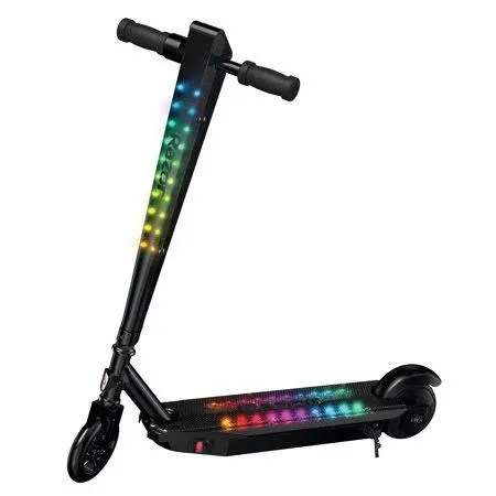 Razor Sonic Glow Black Electric Scooter with LED Lights and Bluetooth Wireless Speaker, (13112110)