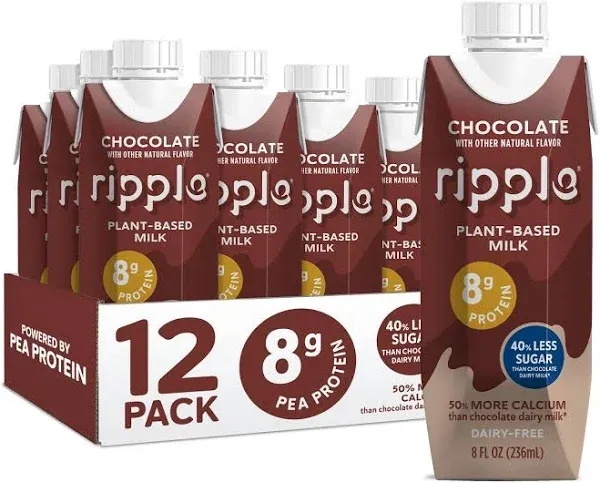 Ripple On-The-Go Non-Dairy Chocolate Milk (12-Pack)