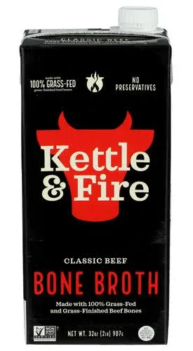 Kettle & Fire Classic Beef Bone Broth (32 oz)