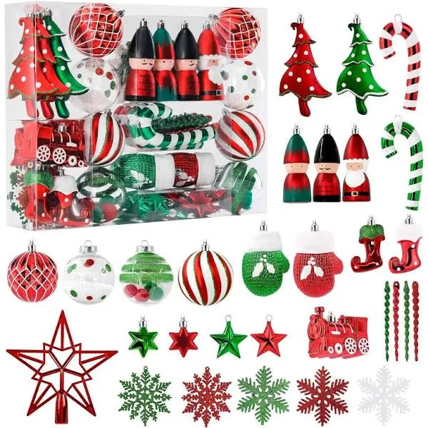 Alupssuc 95pcs Christmas Ornaments