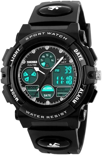 Eyotto Kids Sports Watch Waterproof Boys Multi-Function Analog Digital Wristwatch LED Alarm Stopwatch