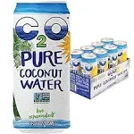 C2O Pure Coconut Water, 16.3 Fluid Ounce Pack of 8