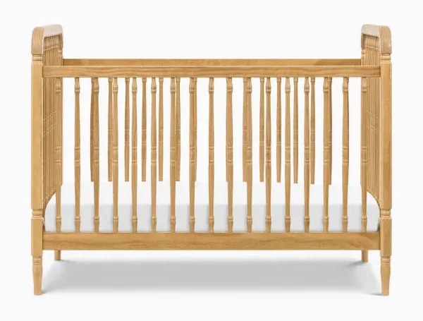 Namesake Liberty 3 in 1 Convertible Spindle Crib with Toddler Bed Conversion Kit - Honey