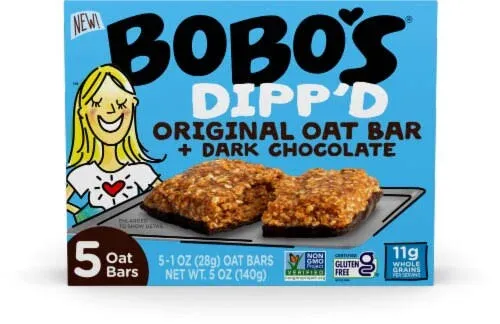 Bobos Dipp'd Chocolate Oat Bars + Dark Chocolate