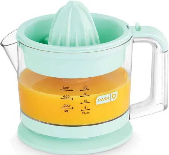 Dual Citrus Juicer 20 fl. oz. Dash Dual Citrus Cones Pour Spout Green  NIB