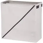 Laundry Hamper, Cream, Foldable, Premium, Sturdy, Plastic, 21.5&#034;L X 10&#034;W X 22&#034;H