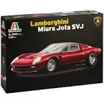 Italeri 3649 Model Plastic to Assemble Car Lamborghini Miura Jota Svj- Model Kit Scale 1:24