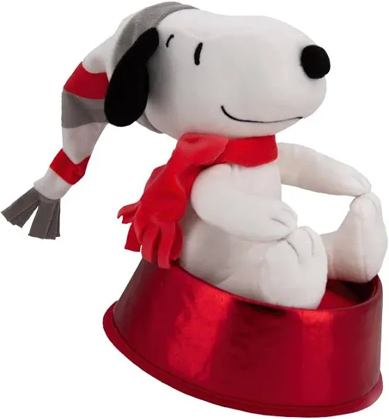 Hallmark Peanuts Plush Fabric Christmas Tree Topper