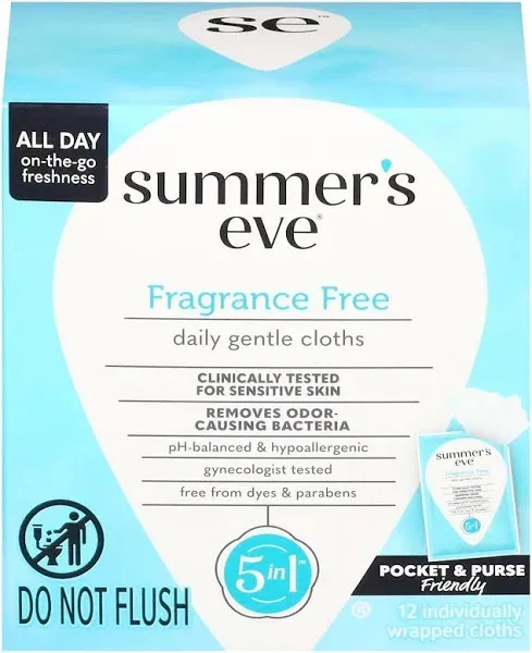 Summer's Eve Fragrance Free Feminine Wipes