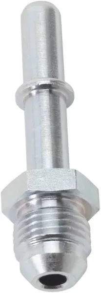 Russell 640940 -6 AN Male to 3/8" SAE Quick-Disconnect Male Push-On EFI Fitting