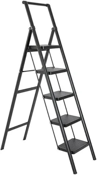 Aluminum Folding Step Stool Ladder 330 lbs. Load Capacity Type IA Duty Rating