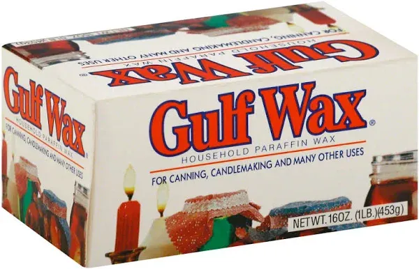 Gulf Wax Household Paraffin Wax (4 Bars/ 1 Lb.) [203-060-005] (NIB)