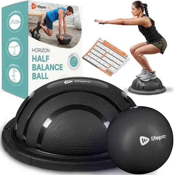 LifePro Half Exercise Ball Trainer - Balance Ball for Exercise - Balance Ball -