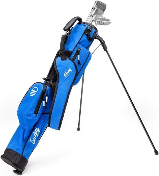 Sunday Golf Lightweight Sunday Golf Bag with Strap and Stand – Easy to Carry and Durable Pitch n Putt Golf Bag – Golf Stand Bag for The Driving