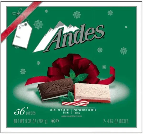 Andes Creme De Menthe Christmas Gift Box - 9.34 OZ