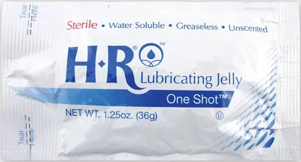 HR Sterile Lubricating Jelly OneShot Packets