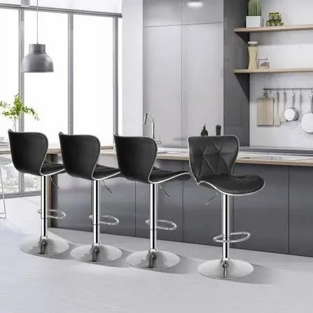 Set of 4 Adjustable Swivel Stools