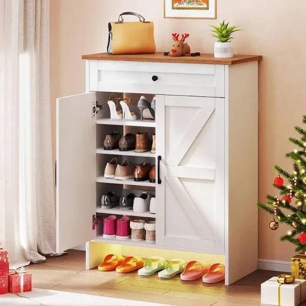 DWVO 6-Tier Shoe Storage Cabinets with Doors