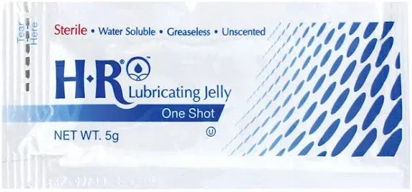 Lubricating Jelly HR One Shot 5 Gram Individual Packet Sterile