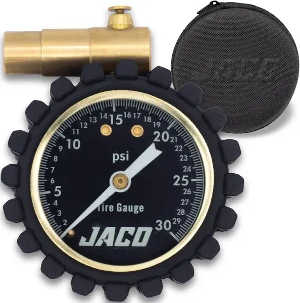 JACO FTX-30 Low Pressure Presta Tire Gauge for Bikes (Max 30 PSI) | Fatbike & MTB Series