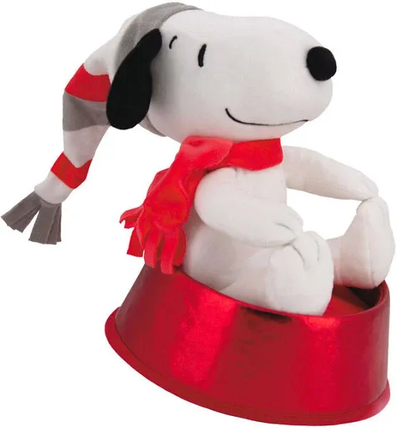 Hallmark Peanuts Plush Fabric Christmas Tree Topper