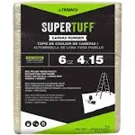 Trimaco 56708 SuperTuff 6 oz thick Utility Weight Canvas Drop Cloth, 4-feet x